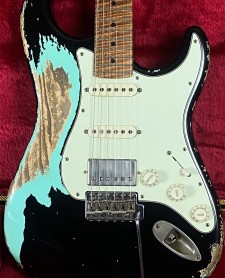 Xotic XSC-2 Black over Surf Green Super Heavy Relic